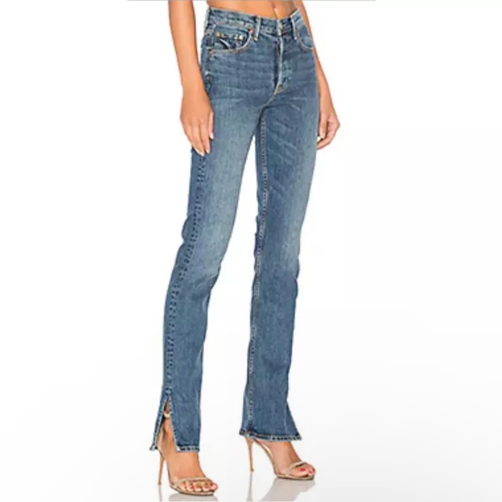 Grlfrnd Natalia Skinny Split Leg High Waist Jeans Ma Belle Amie Wash 27 Bnwt!